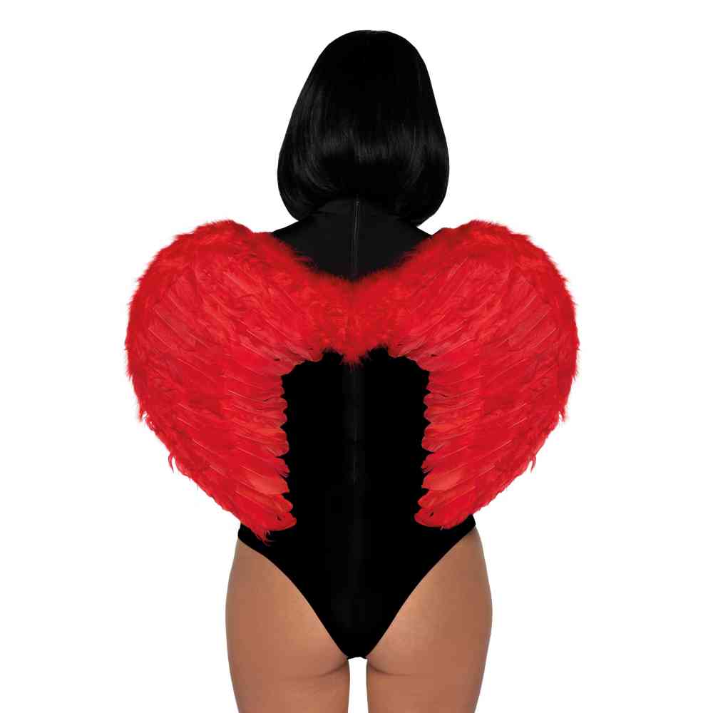 Leg Avenue - Marabou Feather Devil Les ailes - Rouge